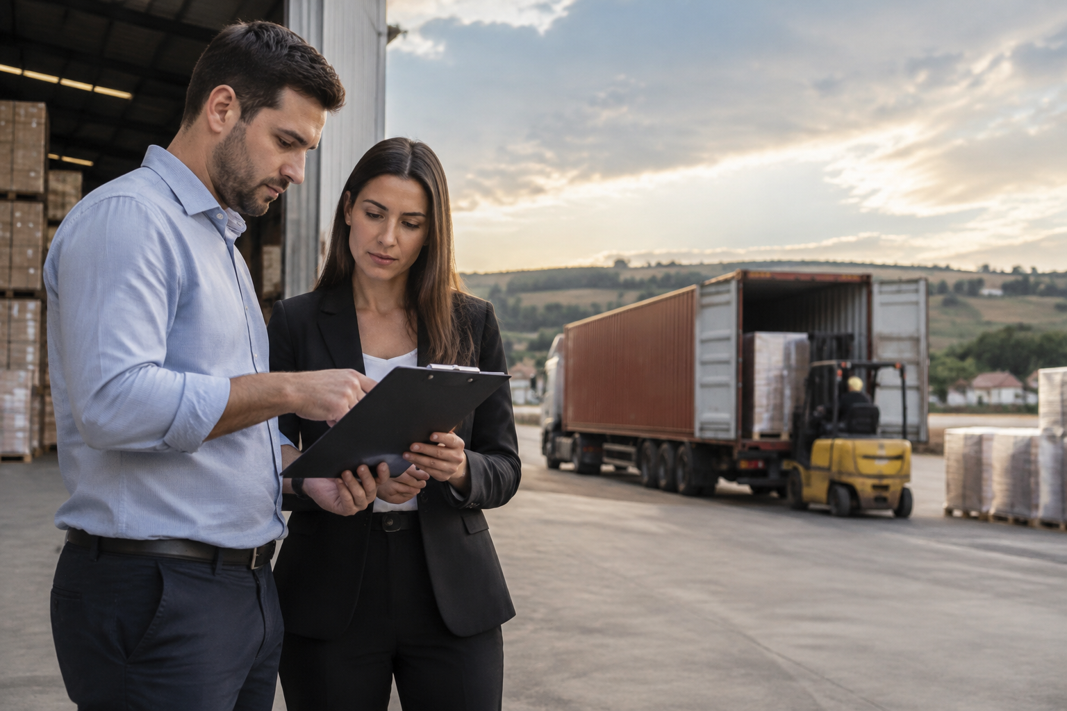 Componentes industriais identificados por código e revisão durante conferência de materiais para uma compra internacional